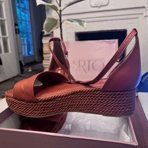 A-Via Espadrille Platform Wedge Sandal, Sarto by Franco Sarto. Unworn! Sz 12